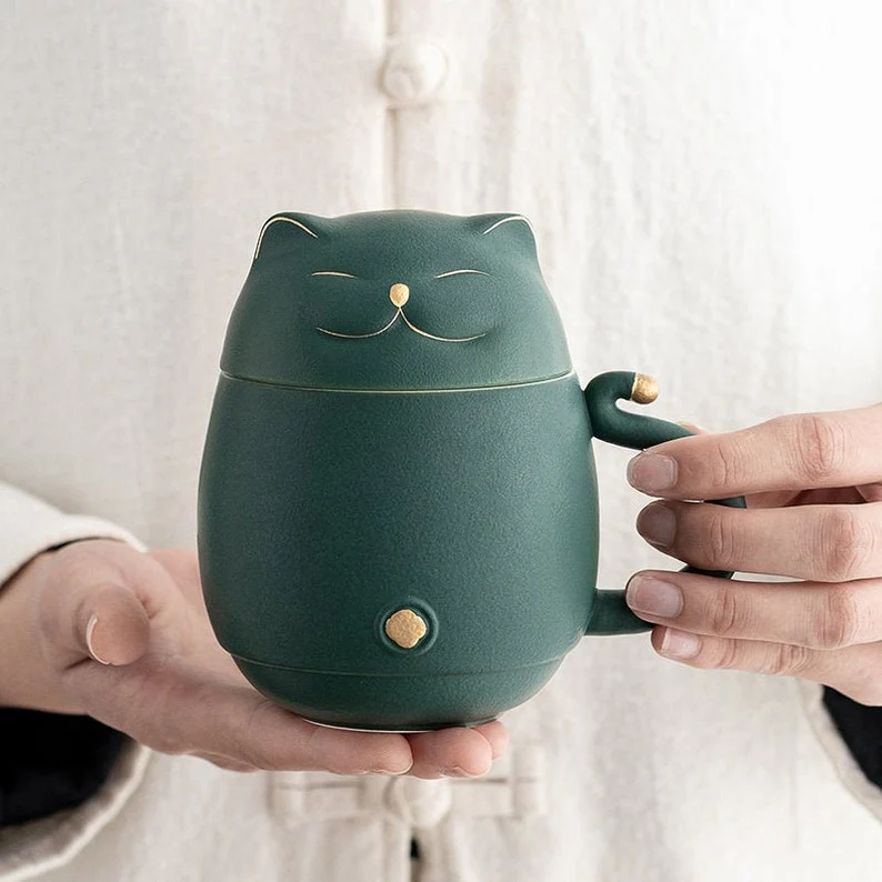Cat Cup Nested Infuser Mug - Image 3